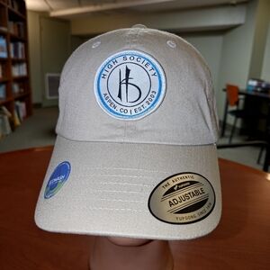 High Society Freeride Company Stitched Patch Strapback Cap Hat New